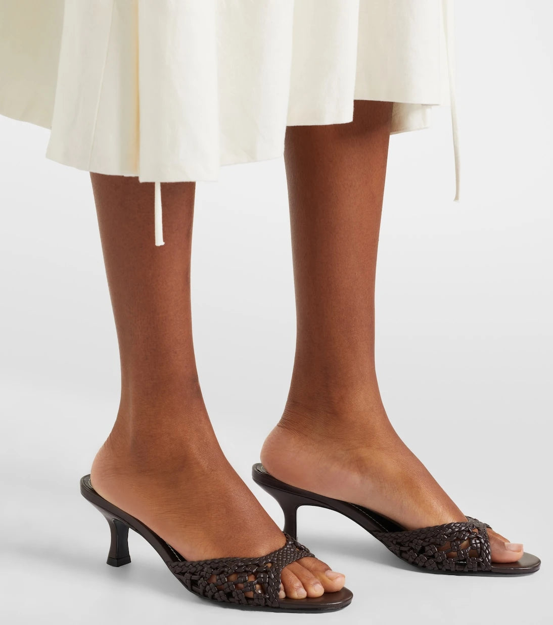 Staud - Brigitte woven leather mules