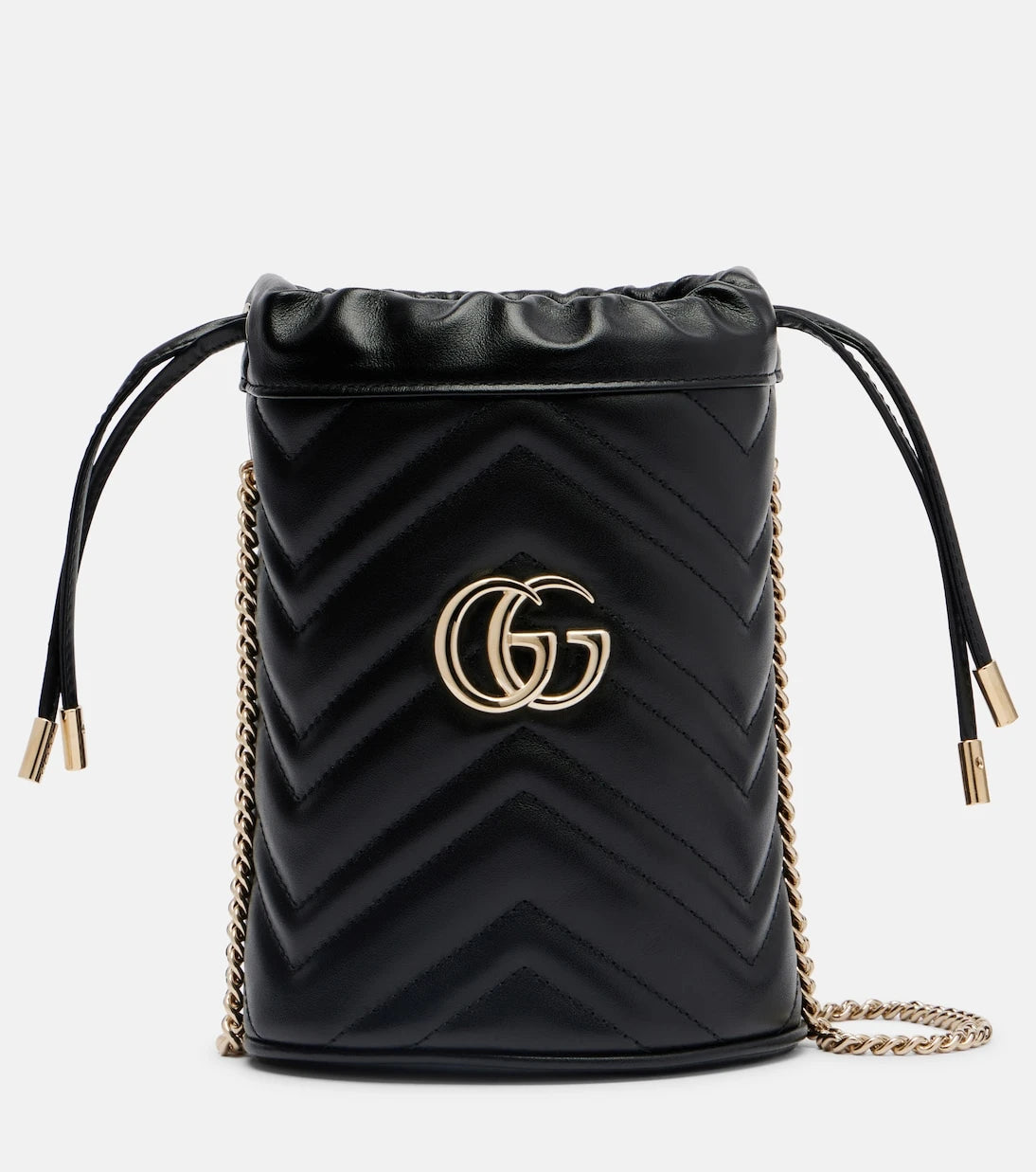 Gucci - GG Marmont Small leather bucket bag