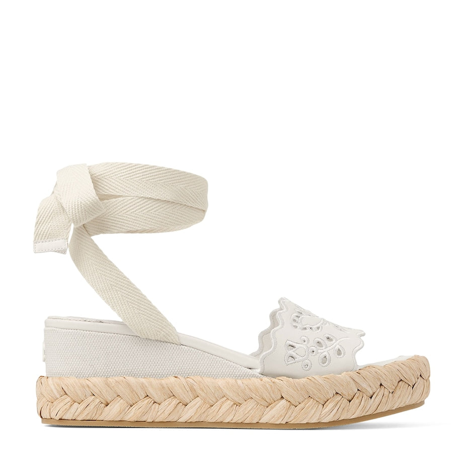 Arlee 60 Leather Wedge Sandals LATTE/NATURAL