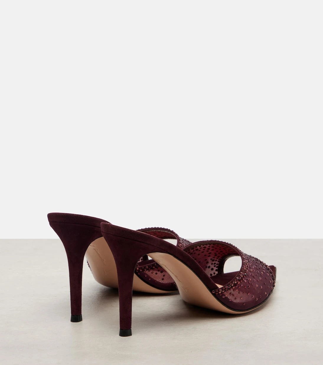 Gianvito Rossi - Rania 85 crystal-embellished mules