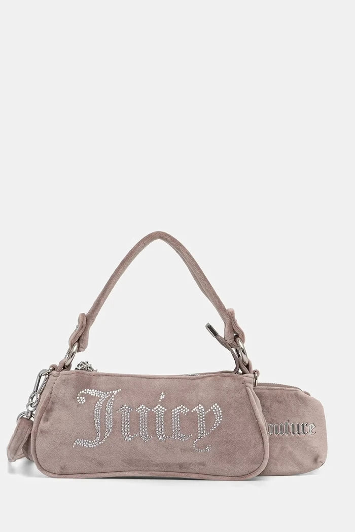 Juicy Couture kadın kadife crossbody çanta Kimberly