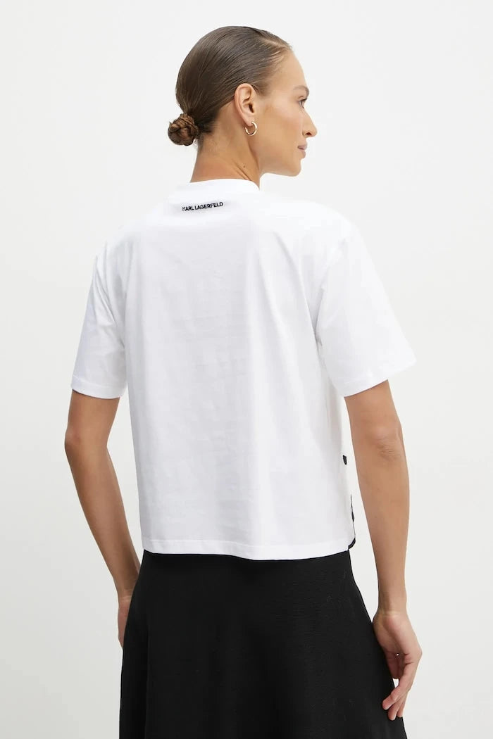 Памучна тениска Karl Lagerfeld KARL SIGNATURE