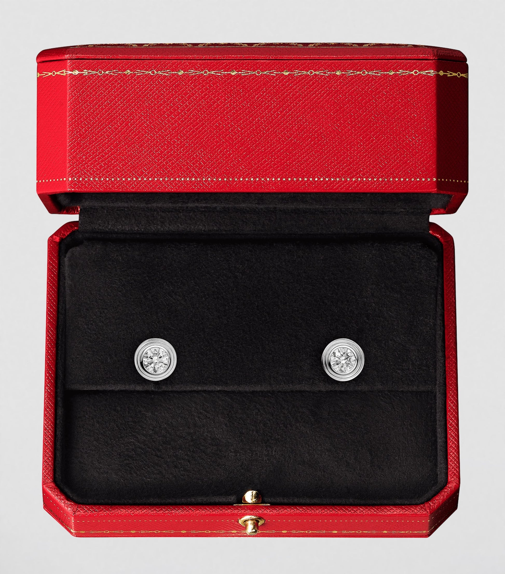 Extra-Small White Gold and Diamond Cartier d'Amour Earrings