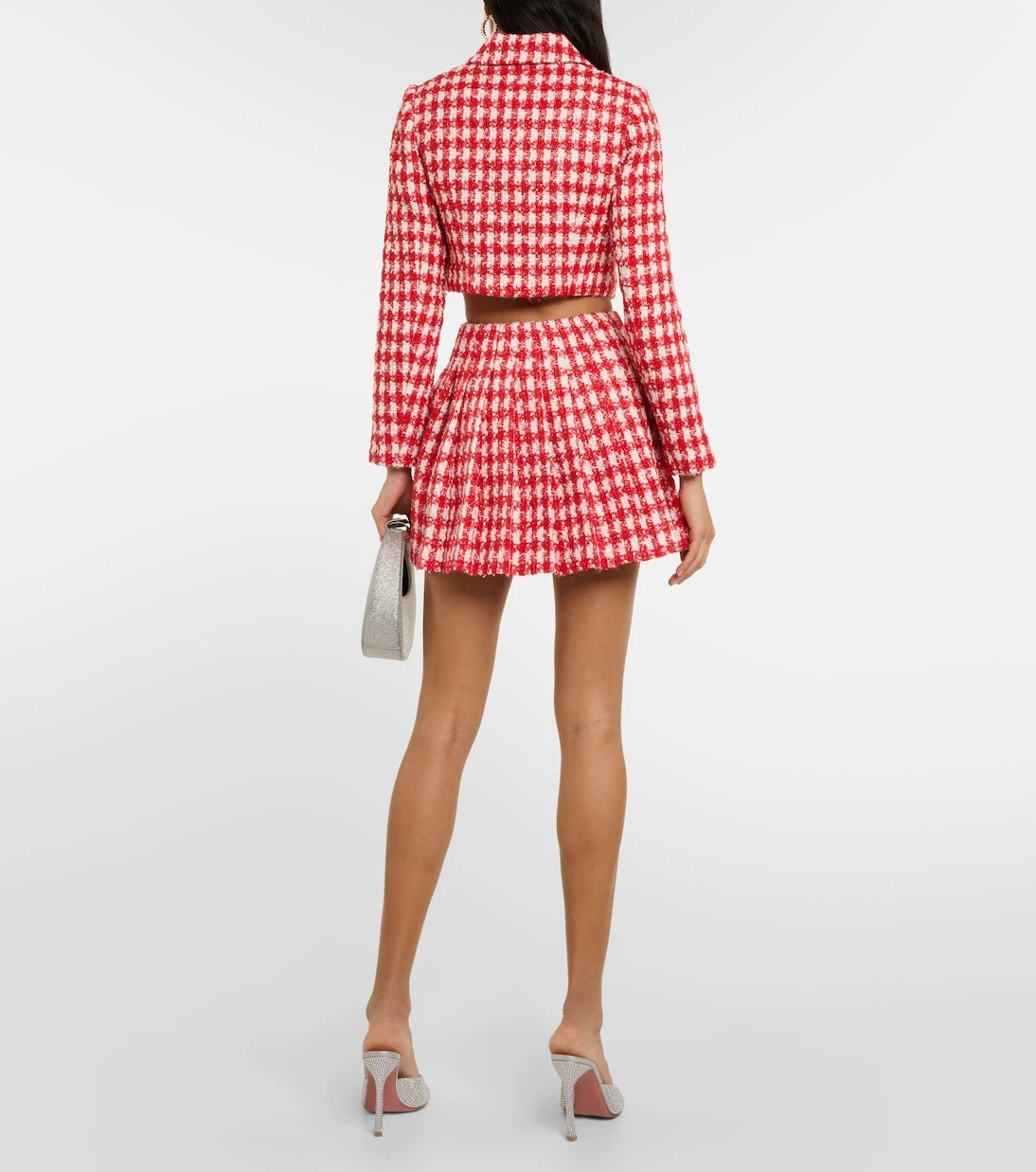 Self-Portrait - Houndstooth bouclé jacket