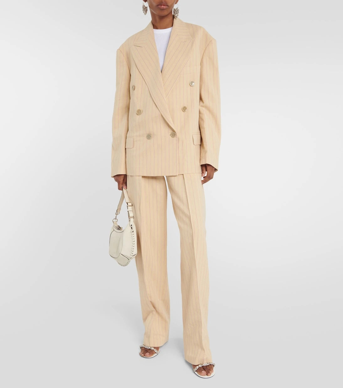 Isabel Marant - Sopiavea pinstriped high-rise pants
