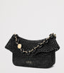 LOEWE Black x Paula's Ibiza Medium Raffia Ola Shoulder Bag