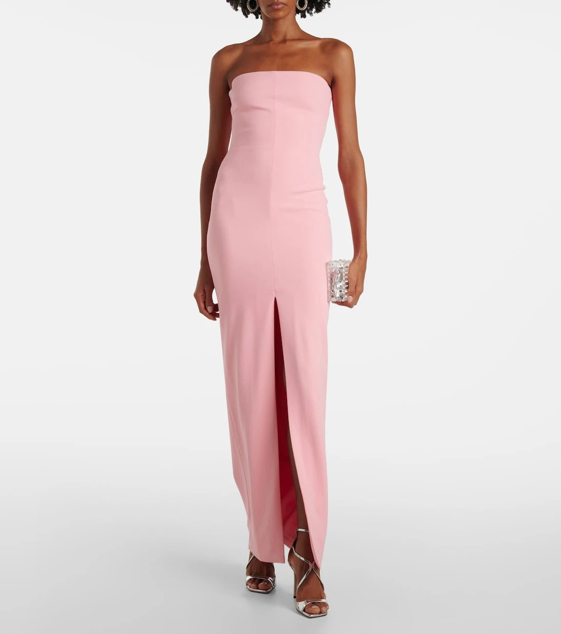 Solace London - Bysha strapless crêpe gown
