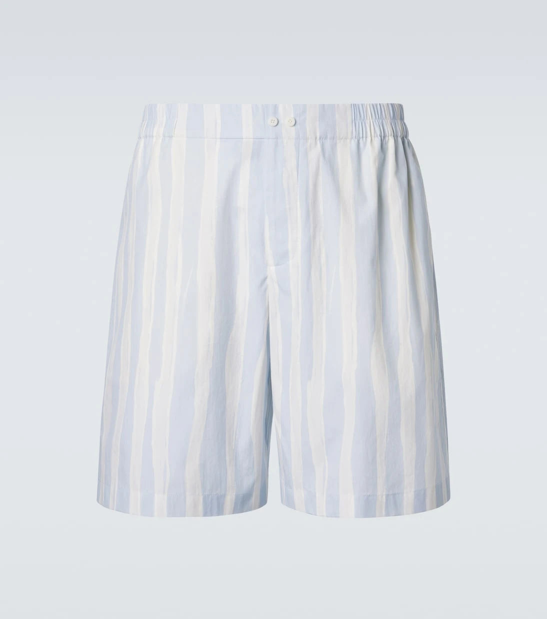 Jacquemus - Caleçon striped cotton poplin shorts