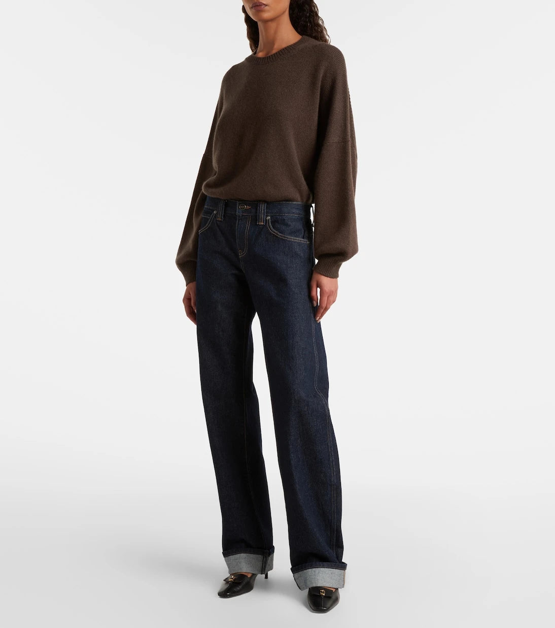 Khaite - Karo mid-rise barrel-leg jeans