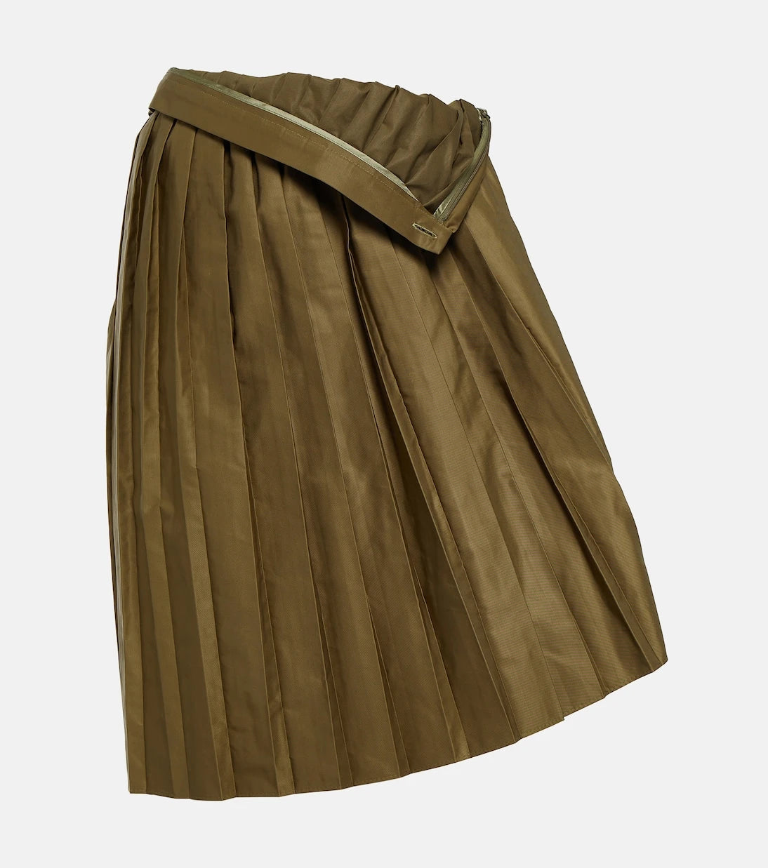 MM6 Maison Margiela - Pleated asymmetric midi skirt