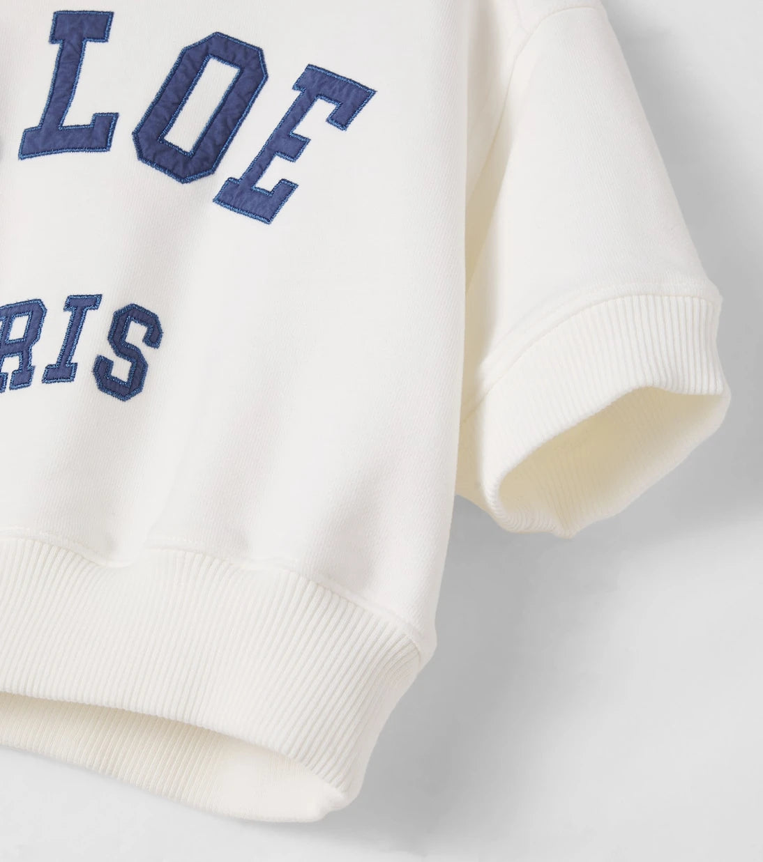 Chloé Kids - سويت شيرت من القطن جيرسي بشعار الماركة
