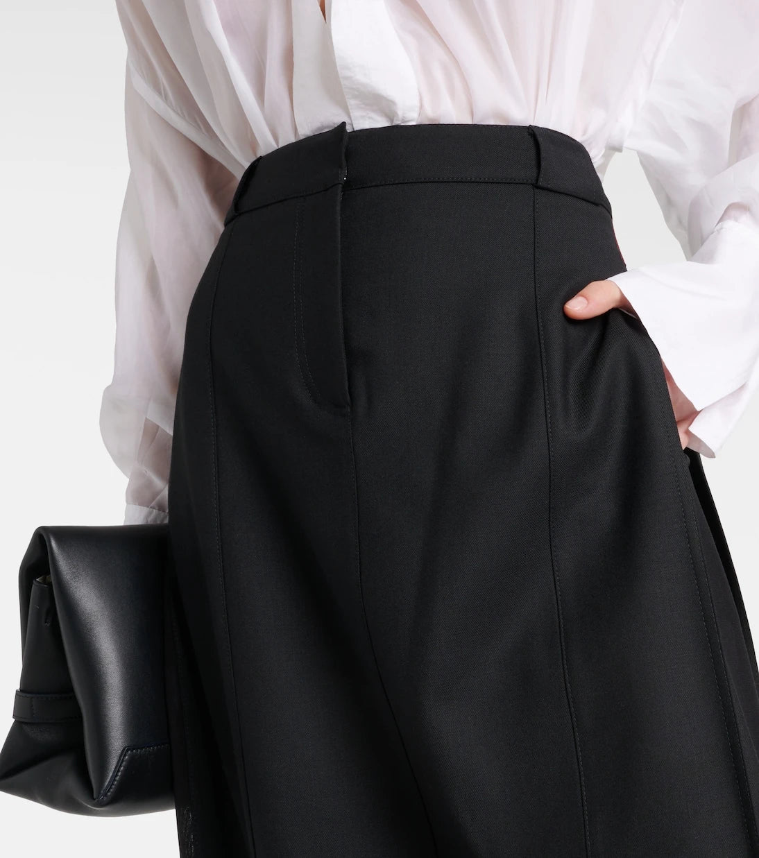 Victoria Beckham - Wool-blend maxi skirt