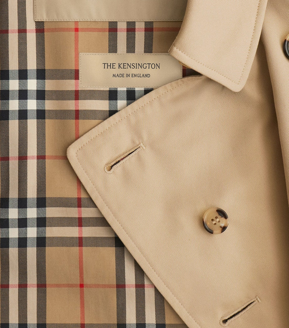 Burberry Beige Long Kensington Heritage Trench Coat