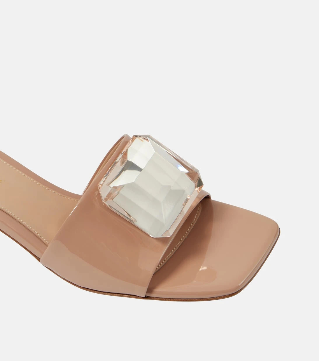 Gianvito Rossi - Jaipur embellished patent leather mules