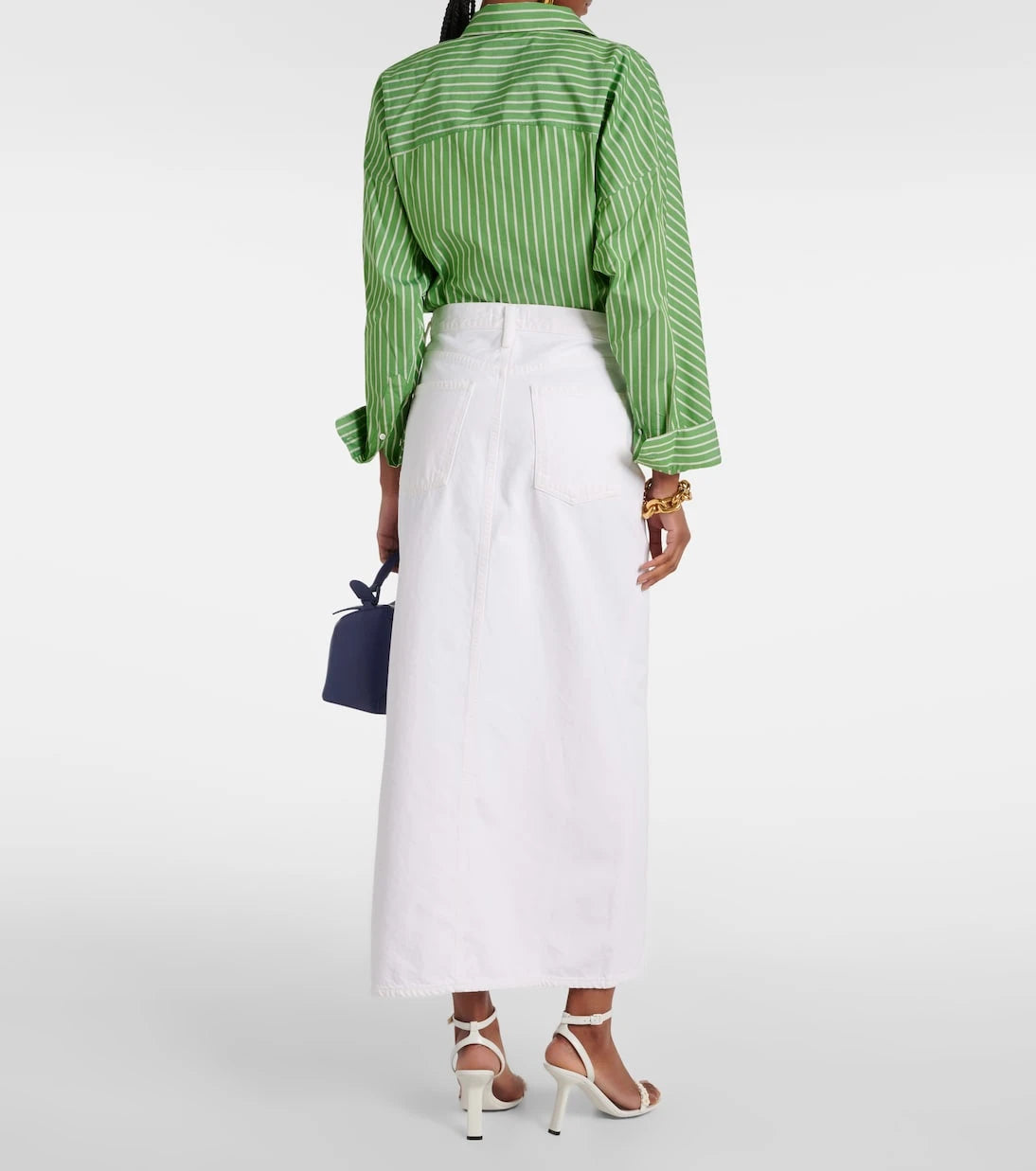 Agolde - Leif denim maxi skirt