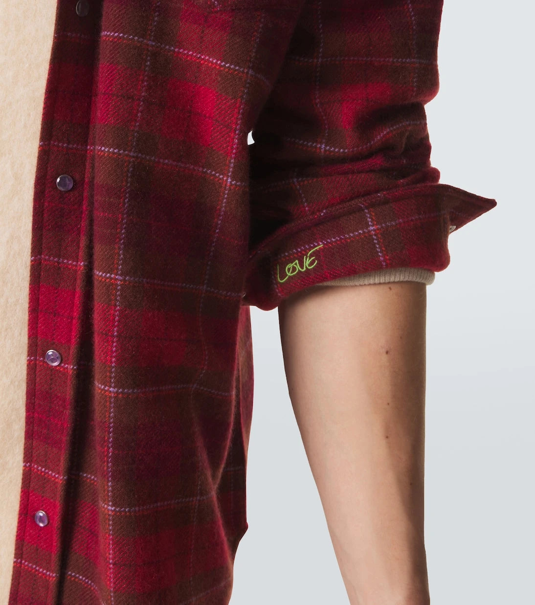 God's True Cashmere - قميص كشمير Love مع الجمشت