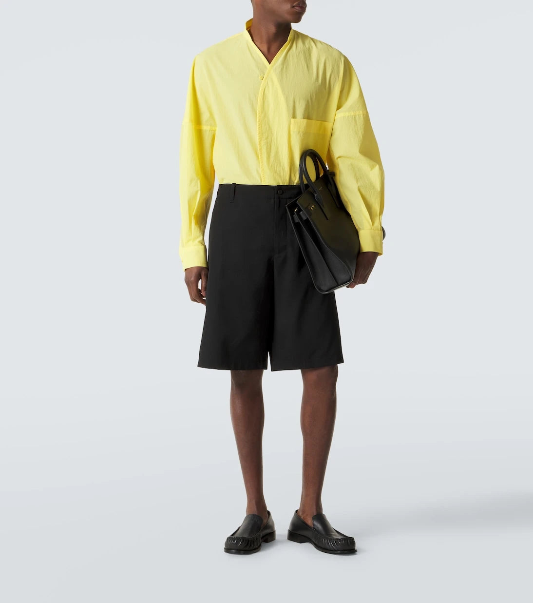 Jacquemus - Camargue bakire yün Bermuda şort