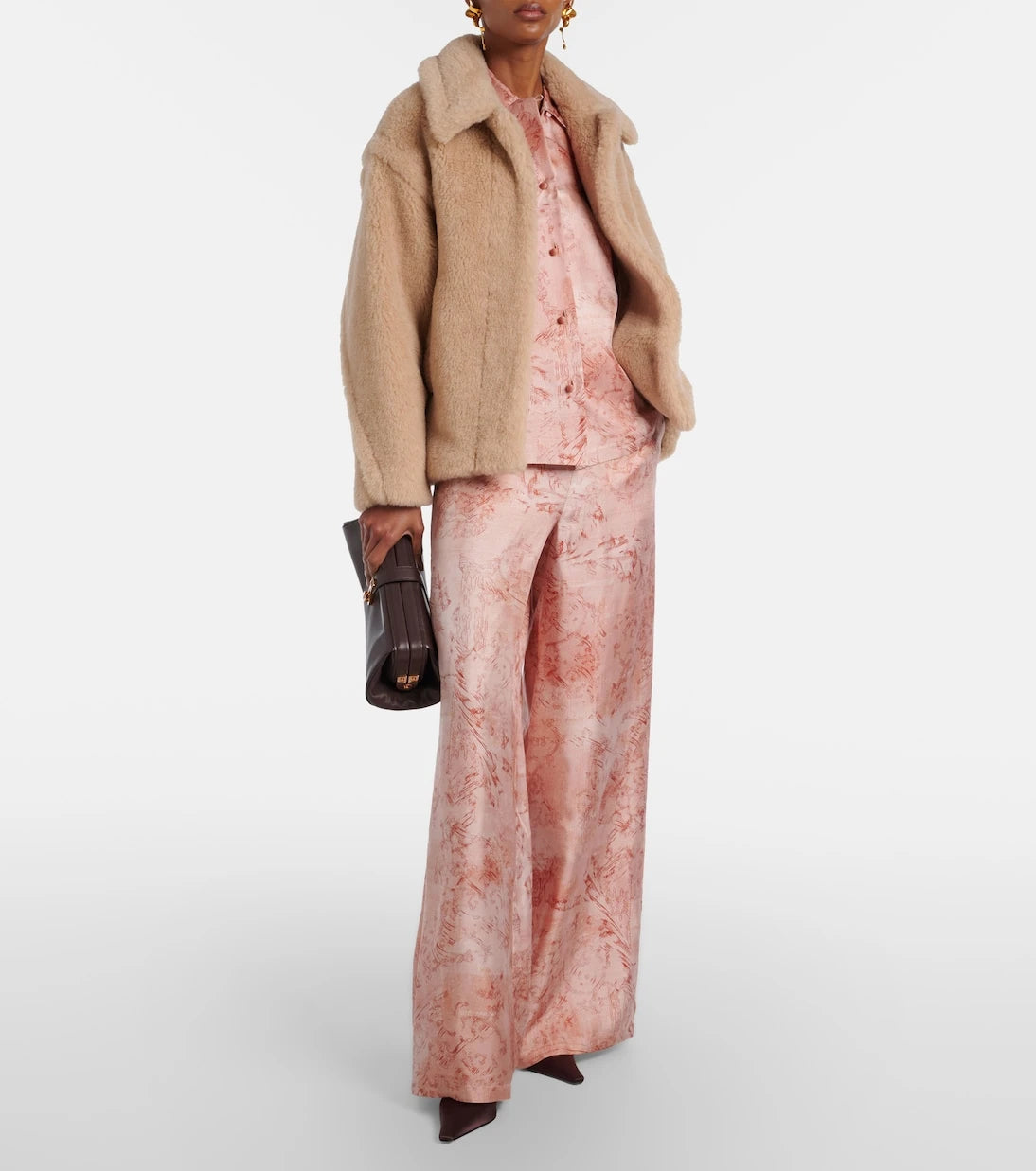Max Mara - Tritone cropped teddy jacket