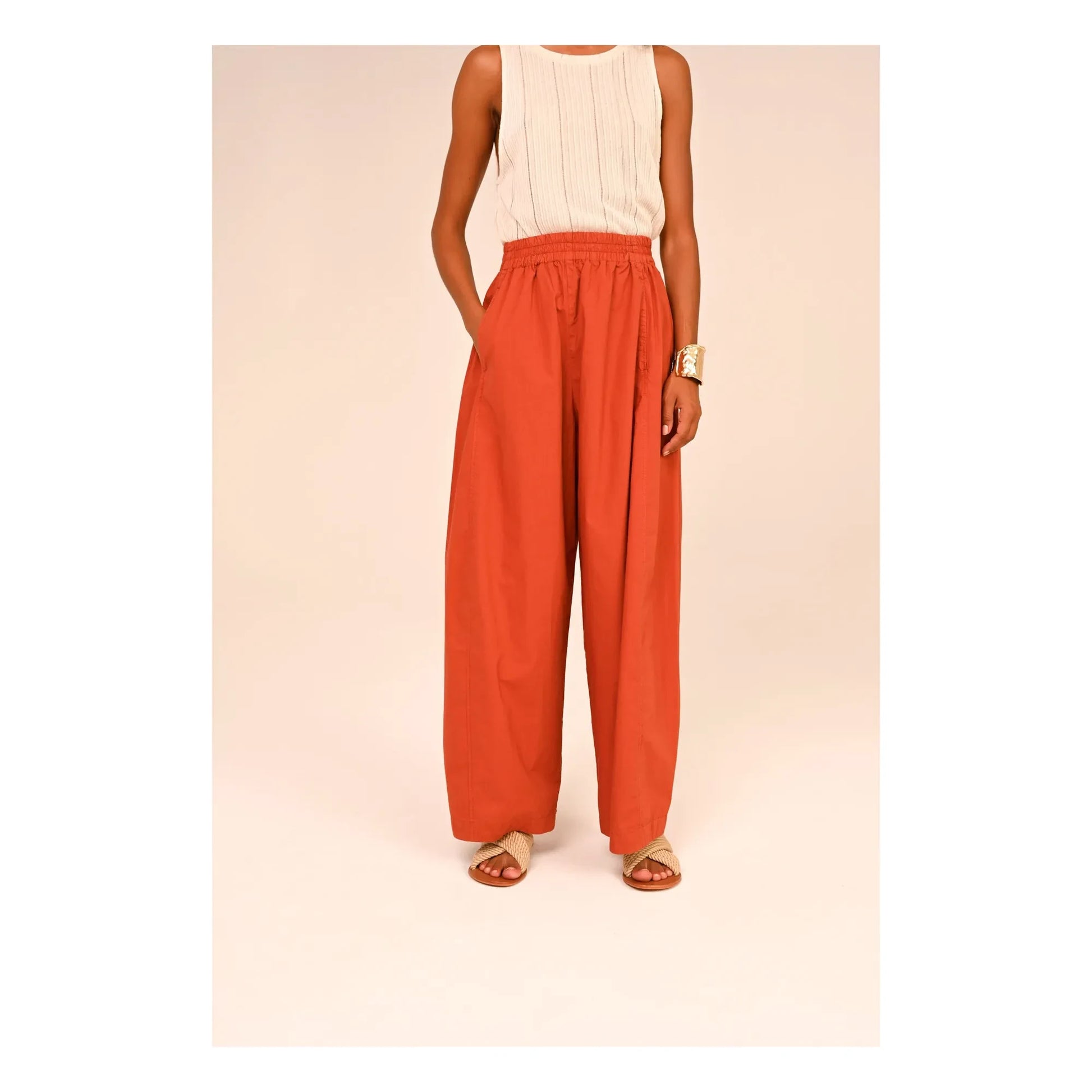 Sacrécoeur - Liam Popeline Pants | Caramel