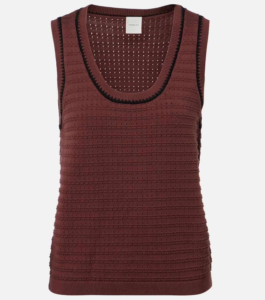 Varley - Gideon pointelle cotton tank top