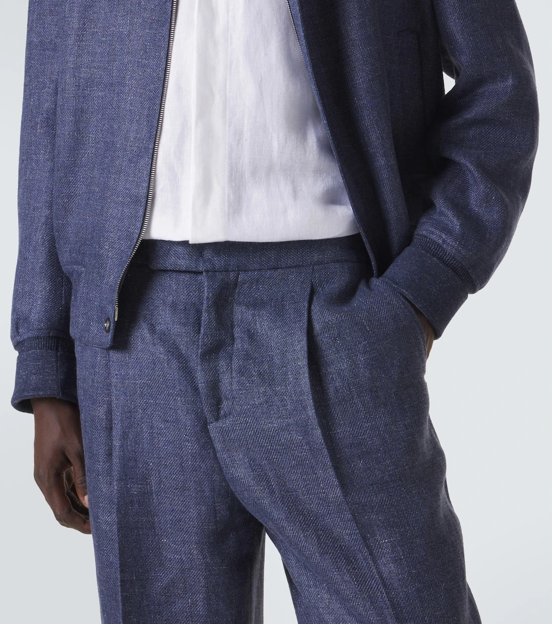 Berluti - Linen, wool, and silk tapered pants