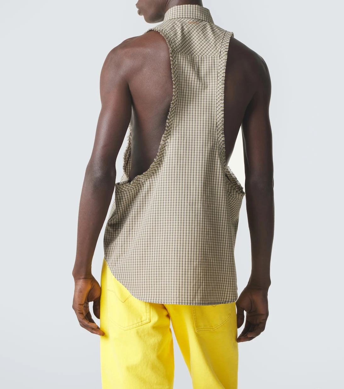 Versace - Checked cotton shirt