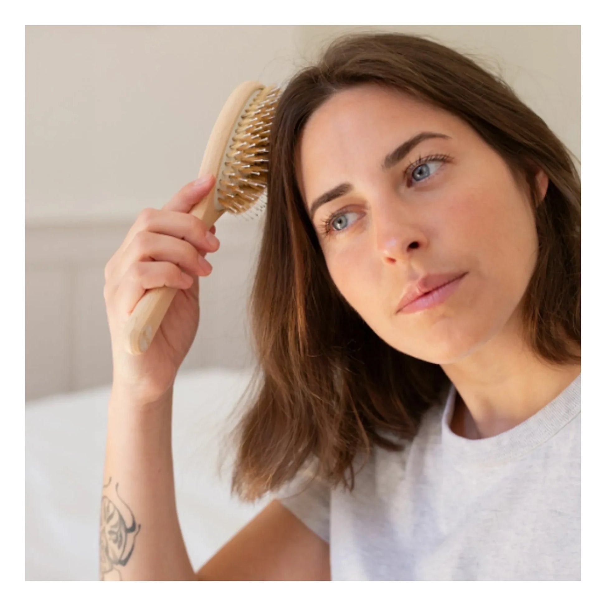 Bachca - Boar bristle care and shine brush  | Bois clair