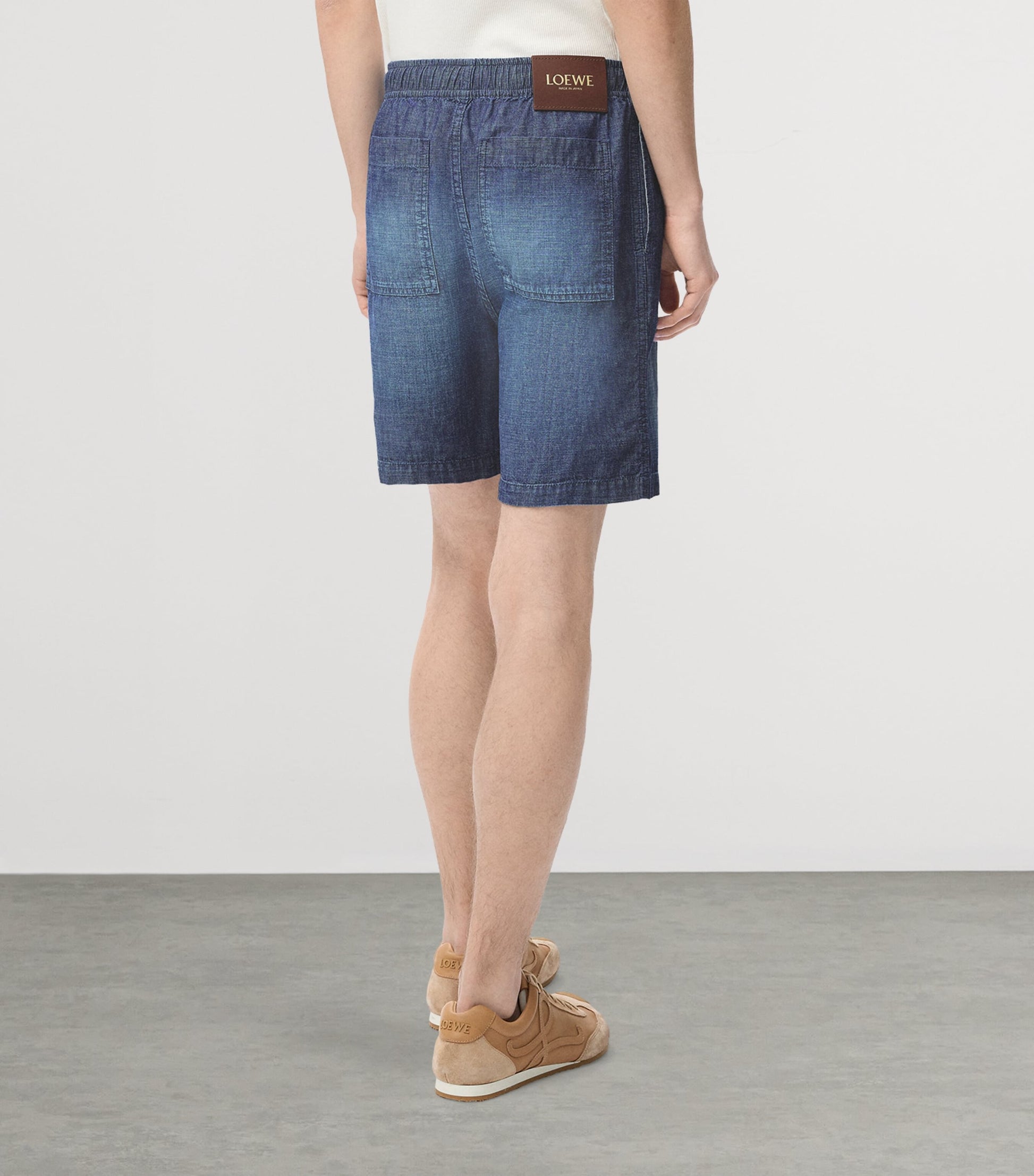 Cotton Chambray Shorts