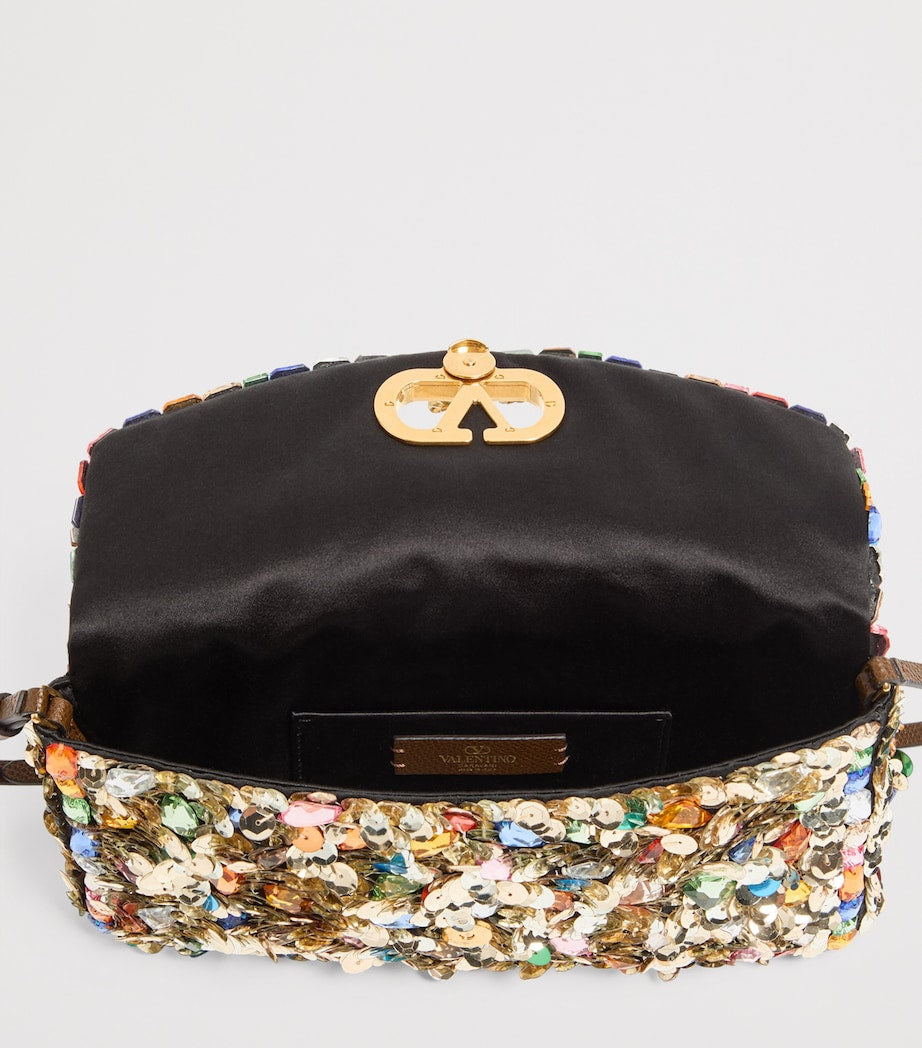 Small Embellished DeVain Shoulder Bag