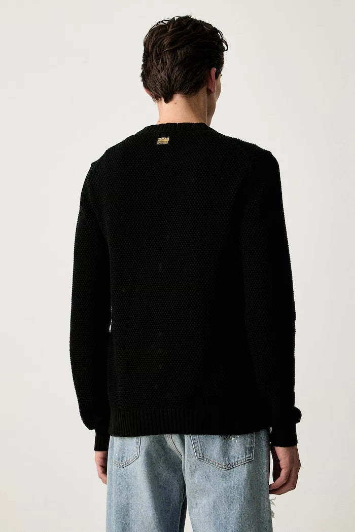 G-Star Erkek Pamuklu Kazak Honey comb structure r