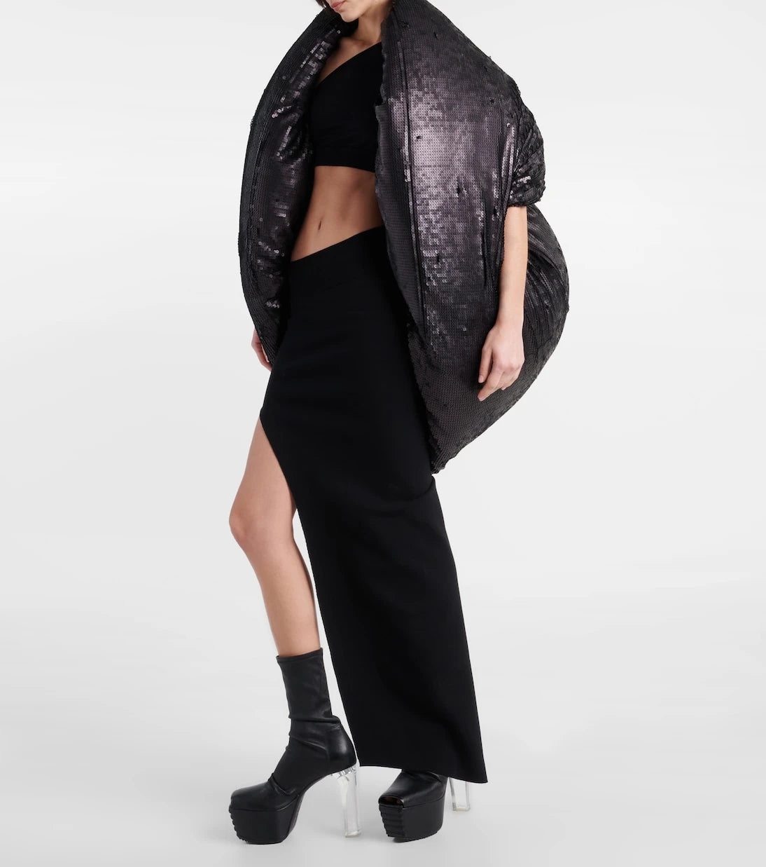 Rick Owens - Sequined down jacket