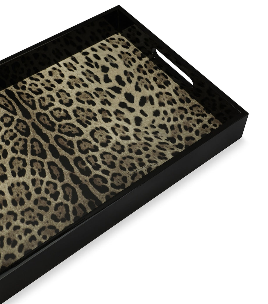 Dolce & Gabbana Casa Leopard Print Serving Tray