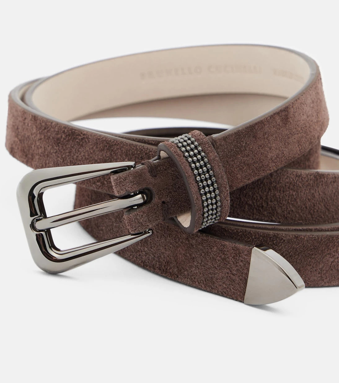 Brunello Cucinelli - Monili suede belt