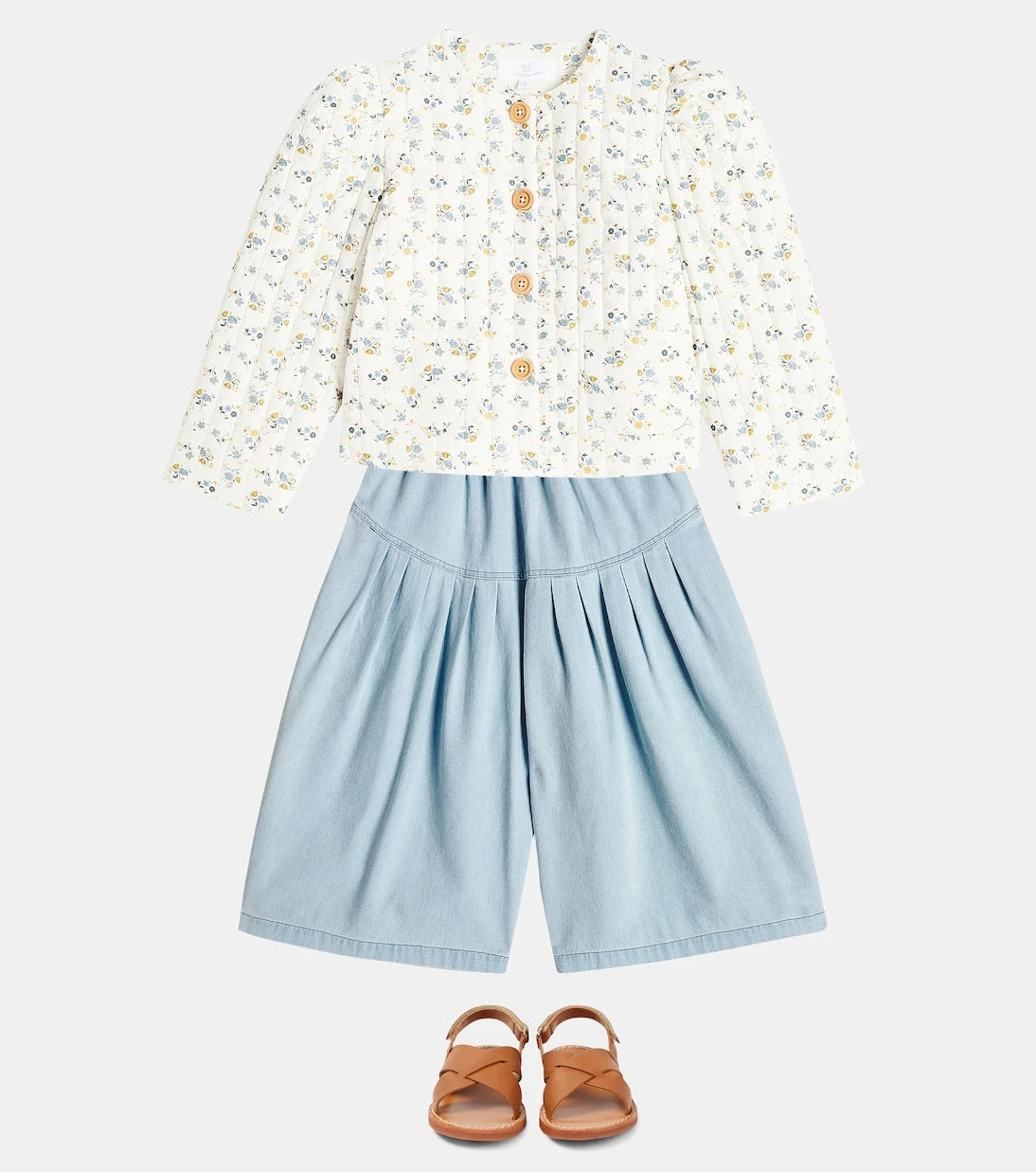 C'era Una Volta - Anna floral cotton-blend jacket