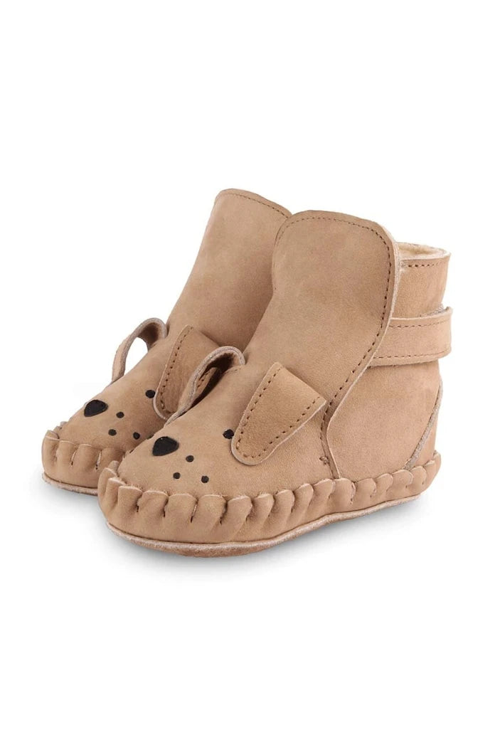 Бебешки кожени обувки Donsje Kapi Classic Booties Dog