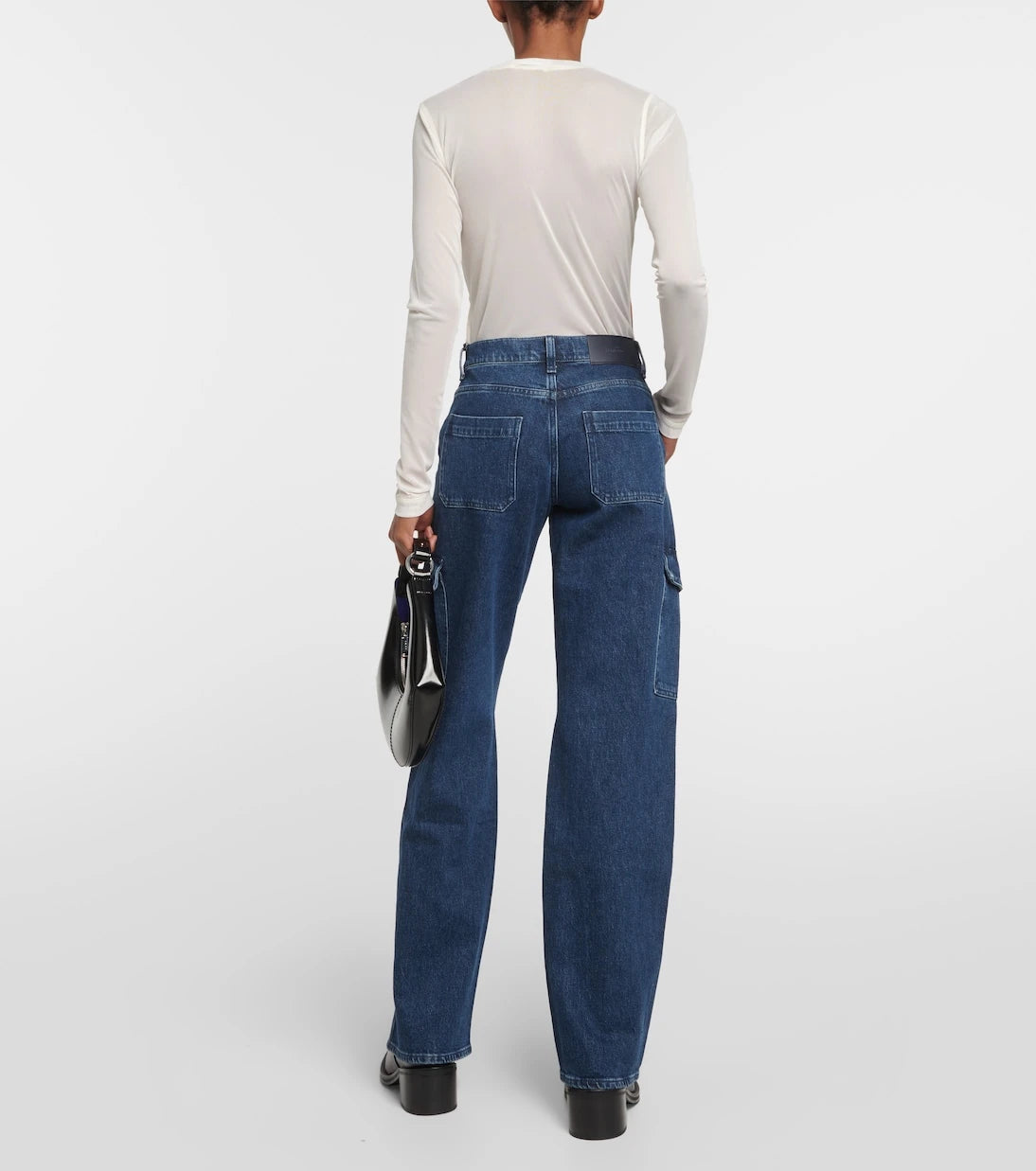 7 For All Mankind - Tess Cargo high-rise straight jeans