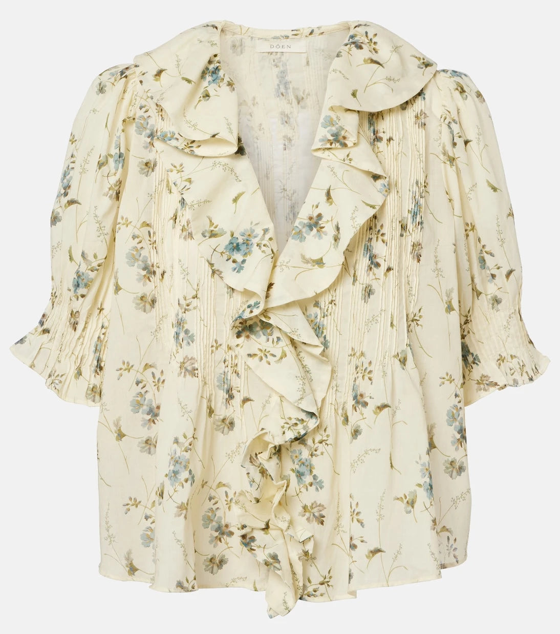 Dôen - Henri floral cotton voile top
