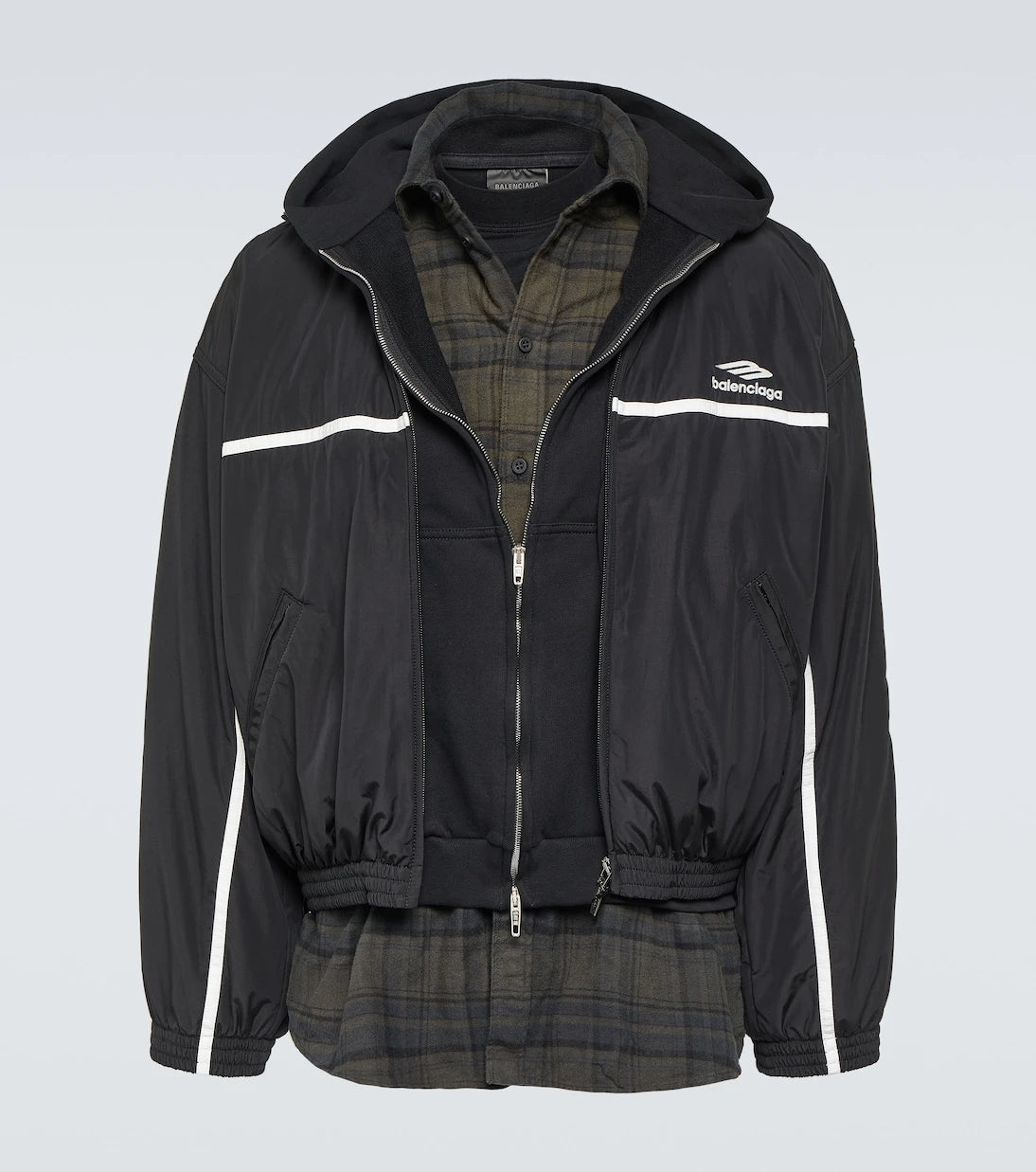 Balenciaga - 3B Sports Icon layered track jacket