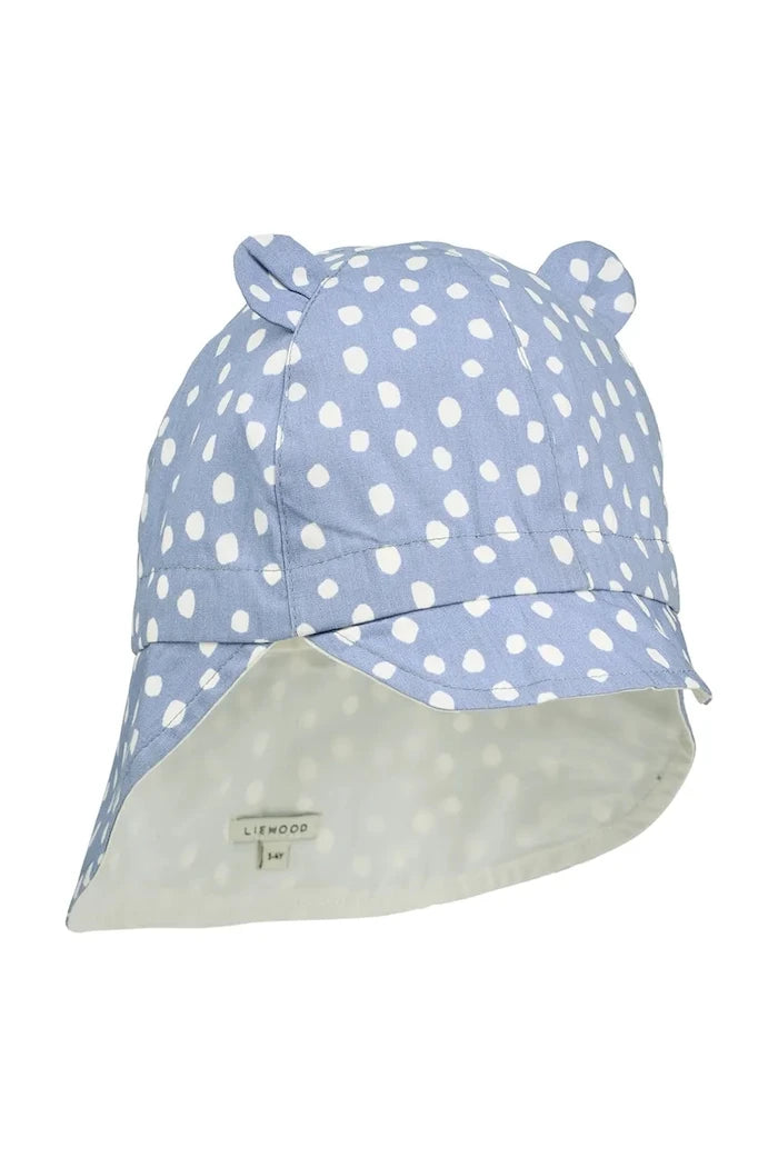 Детска памучна шапка с козирка Liewood Gorm Reversible Sun Hat With Ears