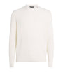 Moncler Ivory Cotton Waffle-Knit Sweater