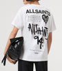 AllSaints White Organic Cotton Poster Graphic T-Shirt