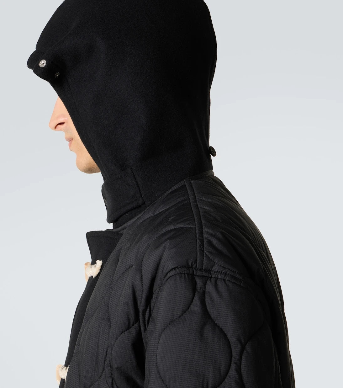 Comme des Garçons Homme - Quilted wool duffel coat