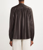 Yves Salomon Beige Leather Blouse