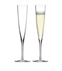 Elegance Champagne Trumpet FlutesSet of 2
