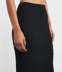 AWAY THAT DAY Black Crochet St. Lucia Maxi Skirt