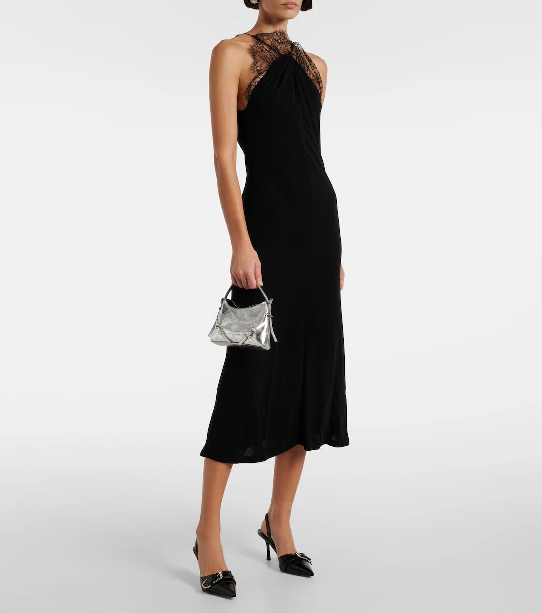 Givenchy - Voyou Nano metallic leather shoulder bag