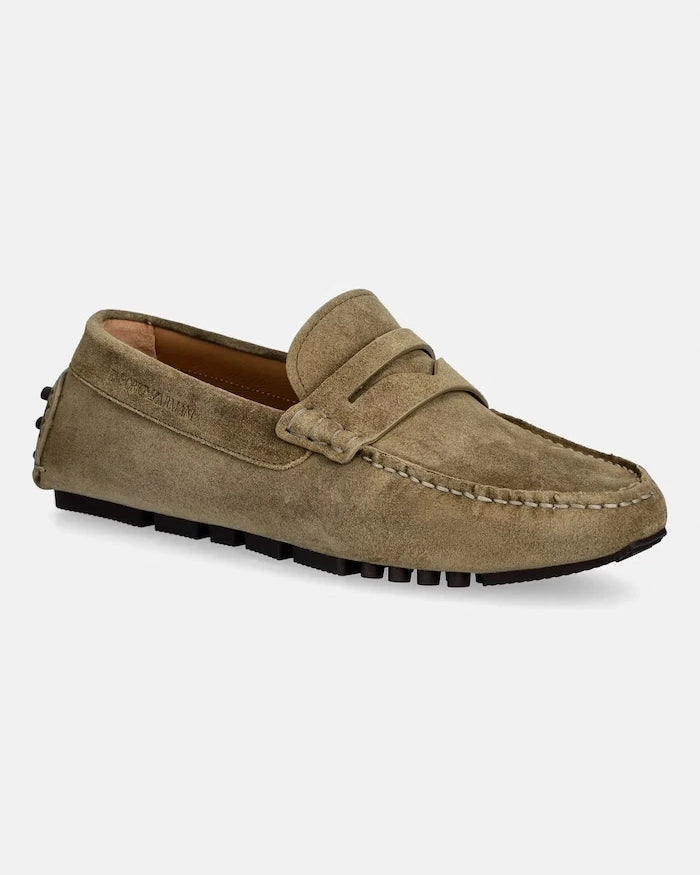 Emporio Armani erkek süet mokasen