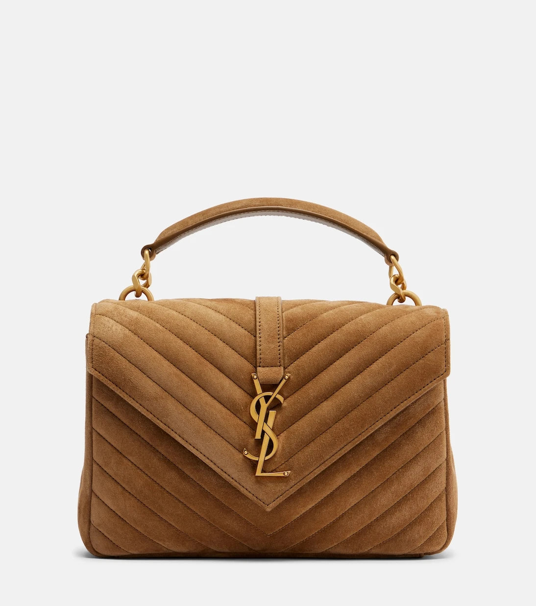 Saint Laurent - College Medium suede crossbody bag