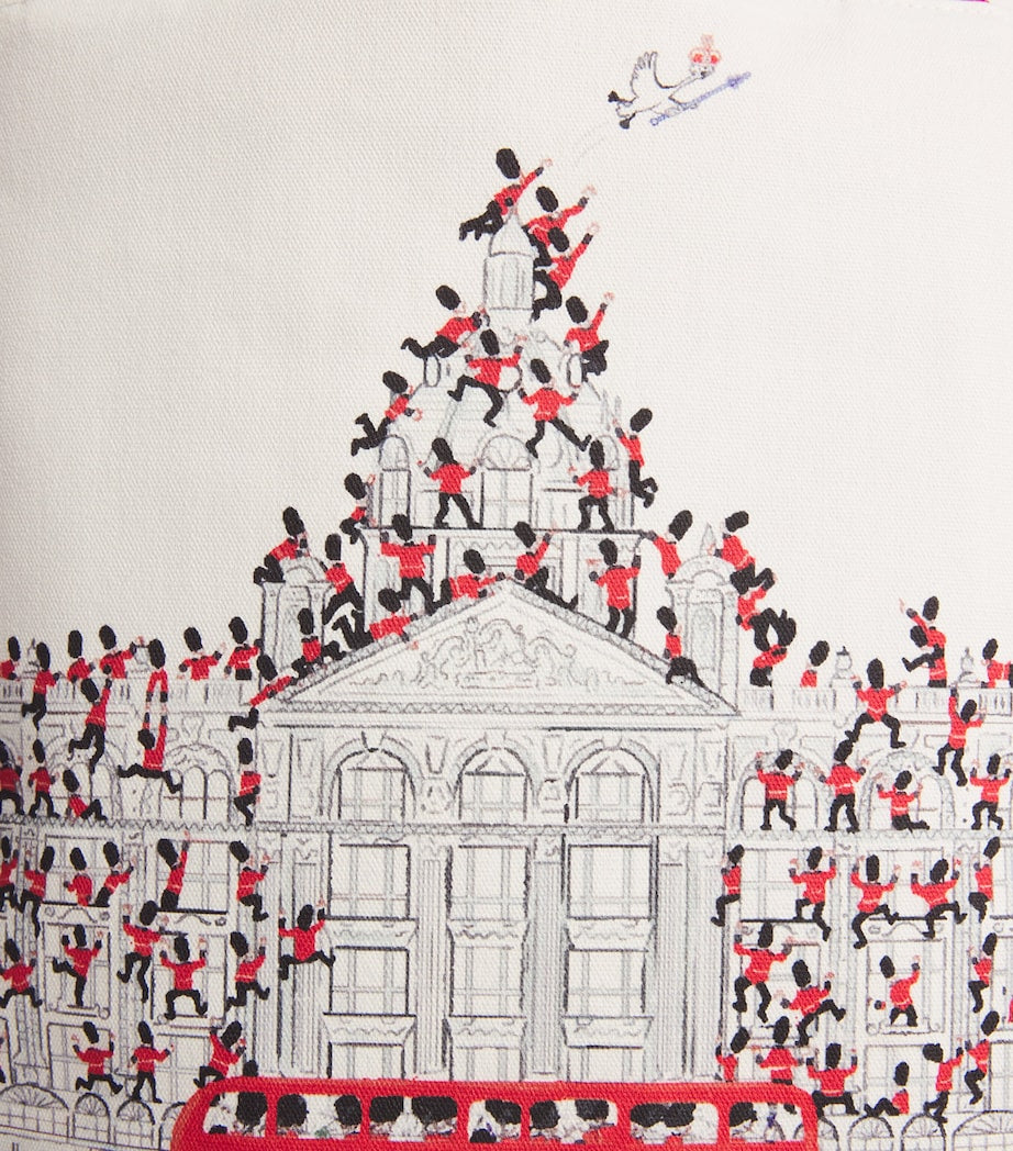 Large Cotton Christmas Knightsbridge Tote Bag IVORY