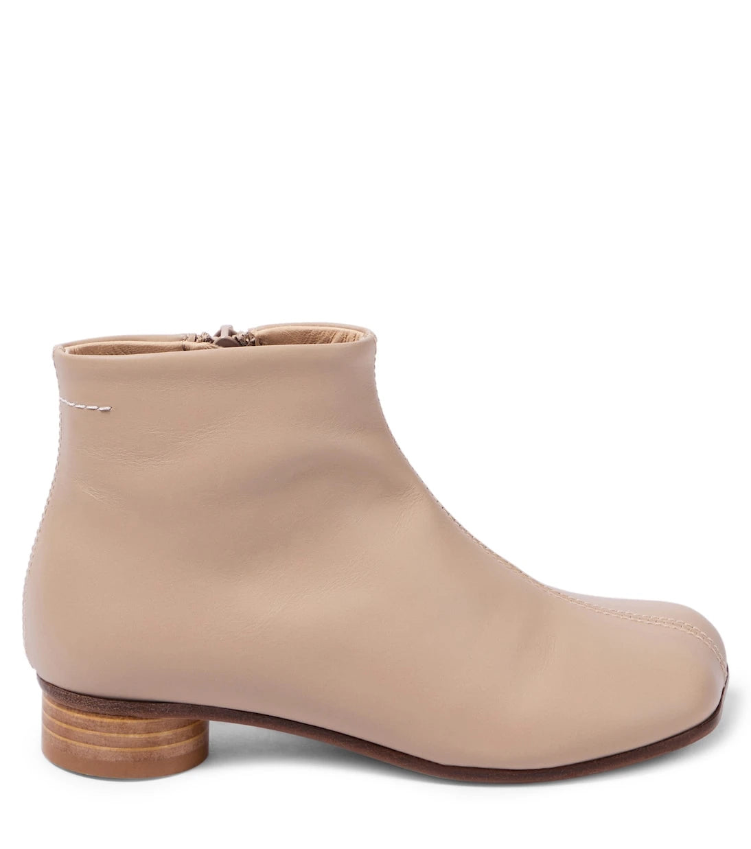 MM6 Maison Margiela Kids - Leather ankle boots